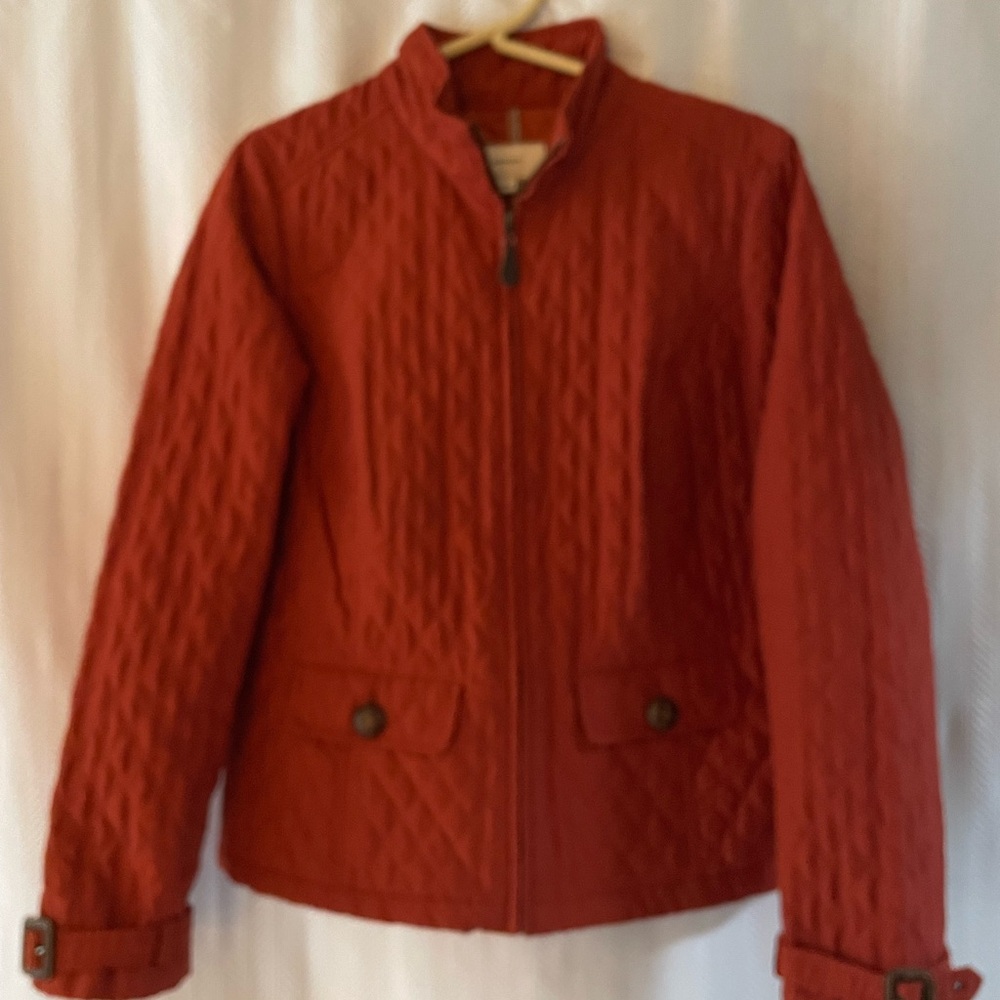 Merona Women's Quilted Utility Jacket - Rust Orange